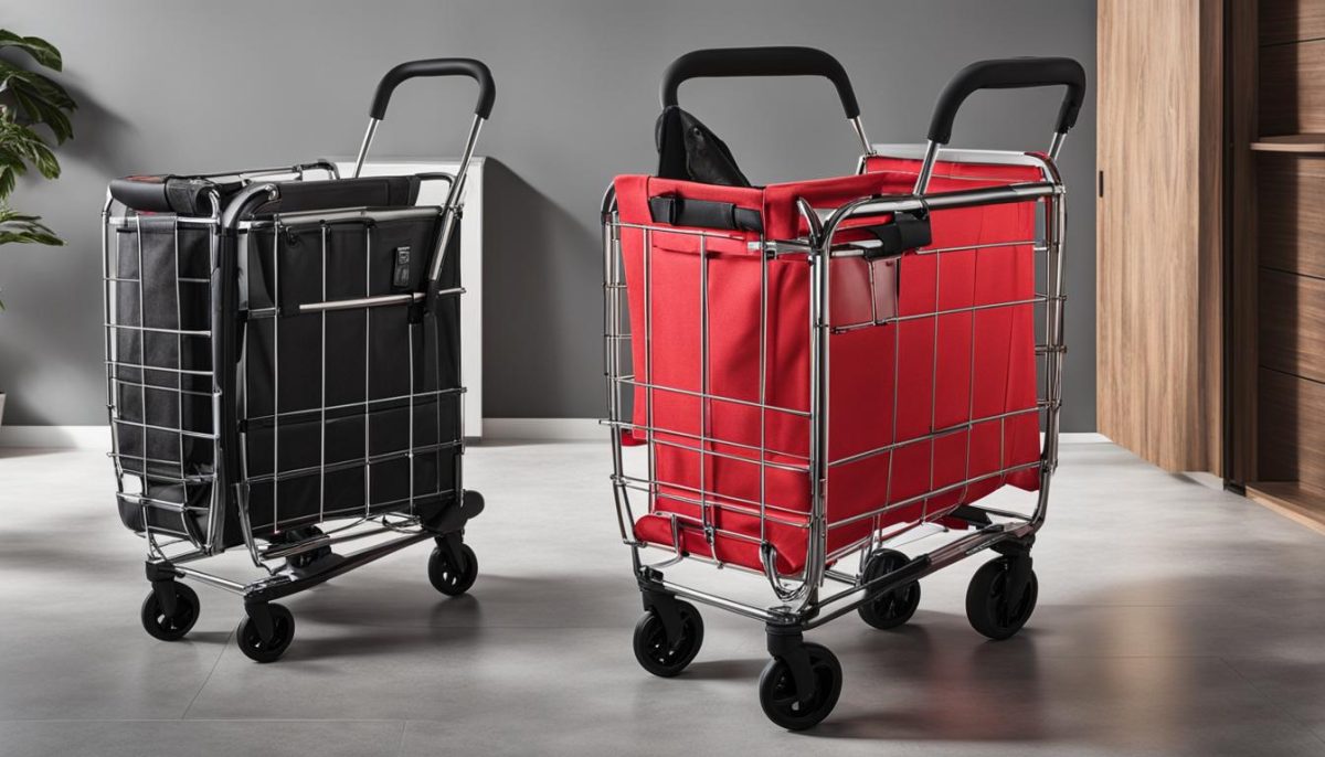 dbest products Trolley Dolly Foldable Shopping Cart